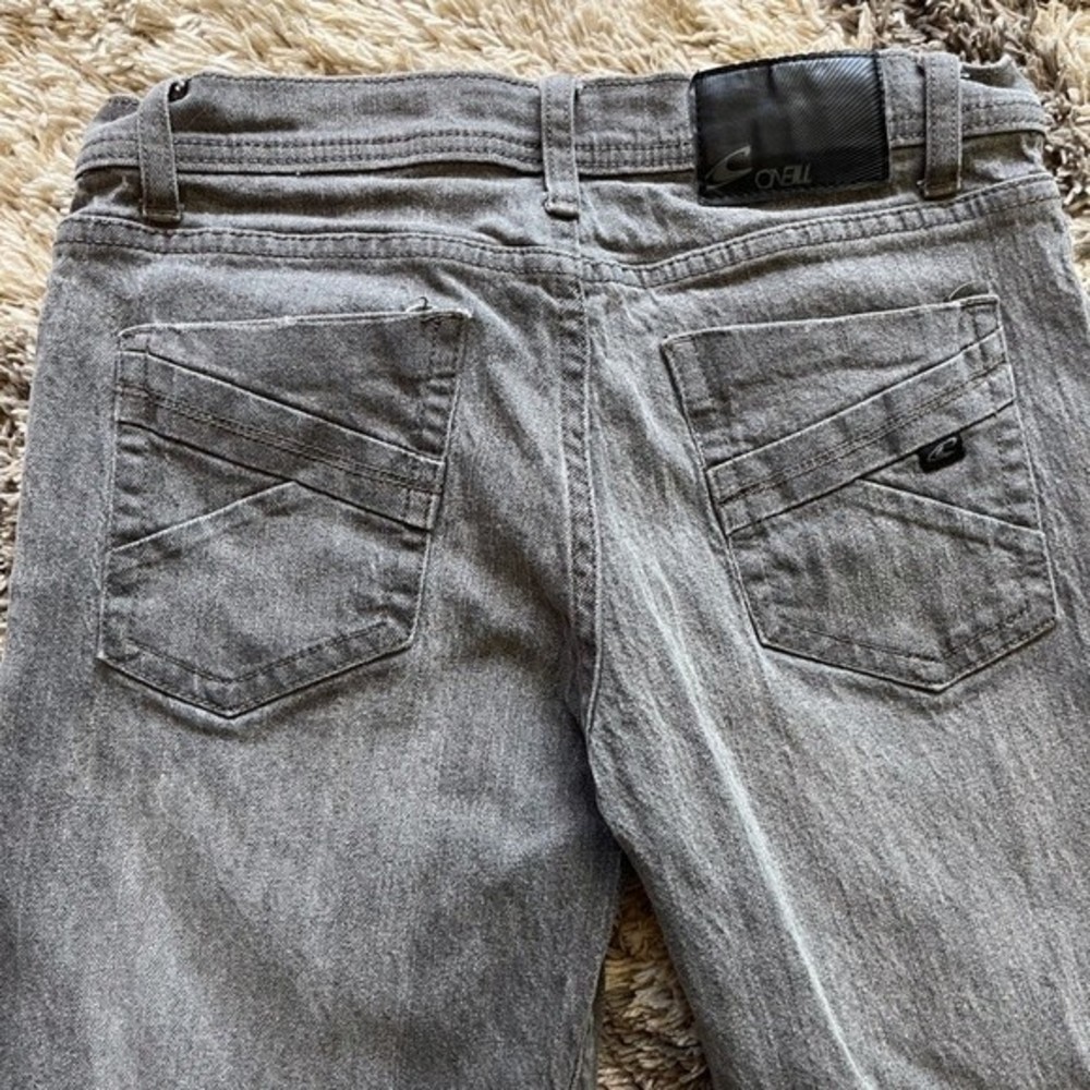O’Neill gray straight leg jeans with pocket details